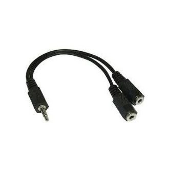 PureLink LP-AA120 audio kábel 0,1 M 3.5mm 2 x 3.5mm Fekete