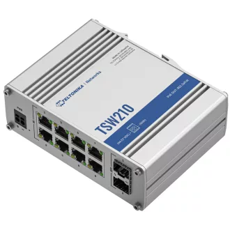   Teltonika TSW210 hálózati kapcsoló Beállítást nem igénylő (unmanaged) Gigabit Ethernet (10/100/1000) Alumínium