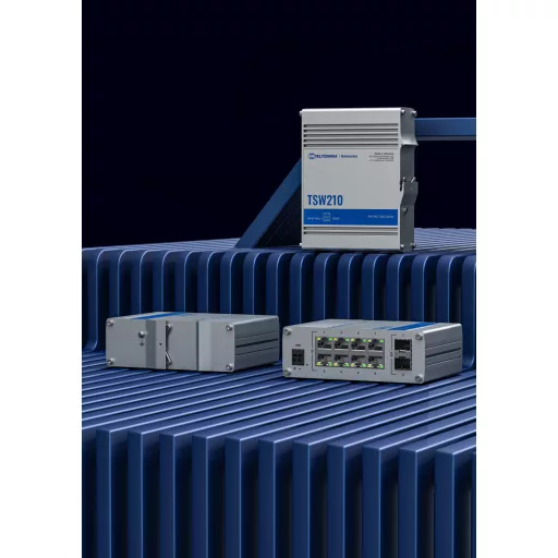 Teltonika TSW210 hálózati kapcsoló Beállítást nem igénylő (unmanaged) Gigabit Ethernet (10/100/1000) Alumínium
