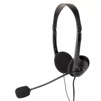   Gembird MHS-123 fejhallgató és headset Vezetékes Fejpánt Hívás/zene Fekete