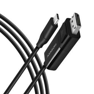   Axagon RVC-DPC video átalakító kábel 1,8 M USB C-típus DisplayPort Fekete