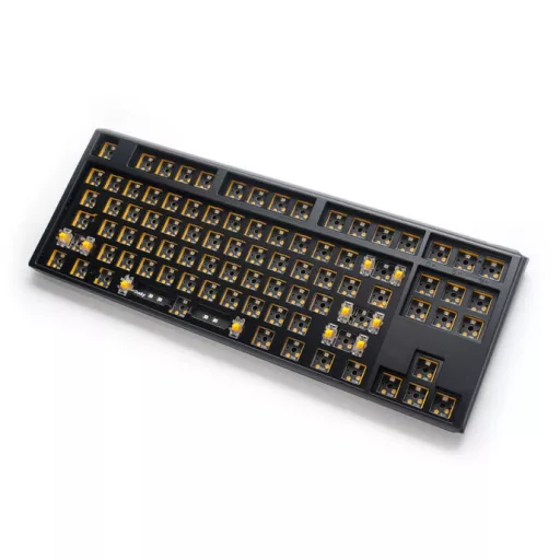 Ducky One 3 Hot-Swap Barebone TKL billentyűzet Játék USB Amerikai angol Fekete