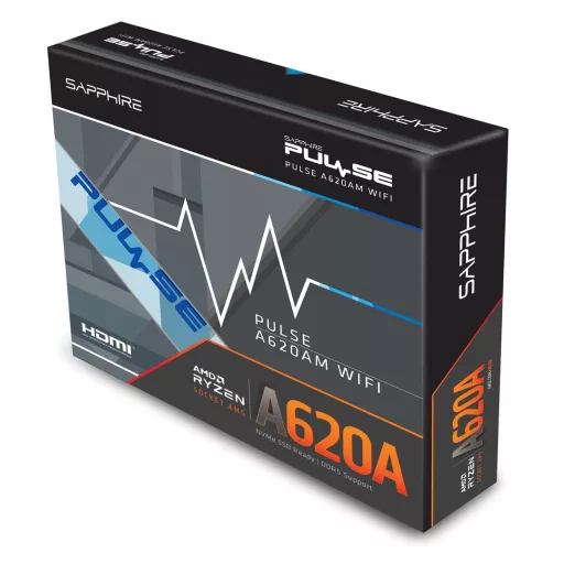 Sapphire PULSE A620AM AMD A620A Socket AM5 Micro ATX