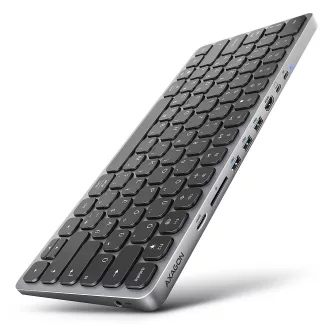   Axagon HMC-KB Vezetékes USB 3.2 Gen 1 (3.1 Gen 1) Type-C Alumínium, Fekete