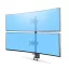 StarTech.com H2MPV-MONITOR-MOUNT asztali TV konzol 124,5 cm (49") Fekete