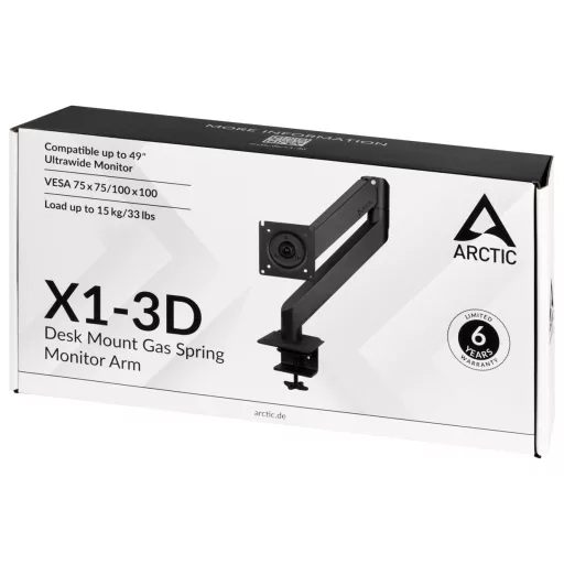 ARCTIC X1-3D 109,2 cm (43") Asztali Fekete