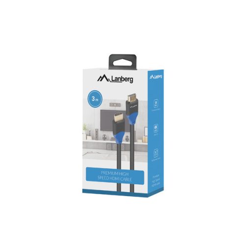 Lanberg CA-HDMI-15CU-0030-BK HDMI kábel 3 M HDMI A-típus (Standard) Fekete