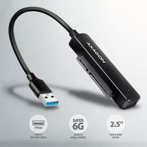 Axagon ADSA-FP2A SATA, USB 3.2 Gen 1 (3.1 Gen 1)