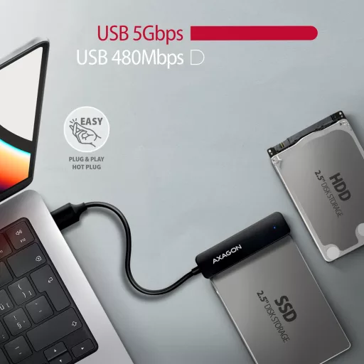 Axagon ADSA-FP2A SATA, USB 3.2 Gen 1 (3.1 Gen 1)