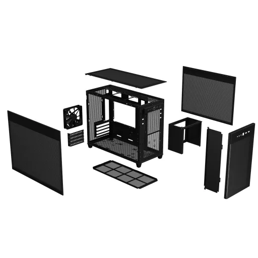 ASUS AP201 PRIME CASE TG Mini Tower Fekete