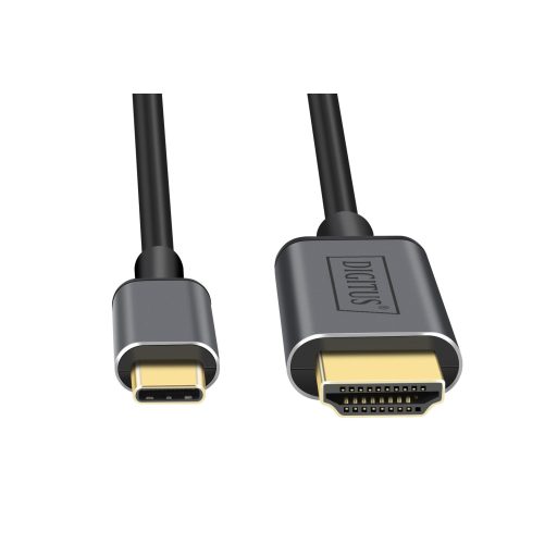 Digitus DA-70821 video átalakító kábel 1,8 M USB C-típus HDMI A-típus (Standard) Szürke