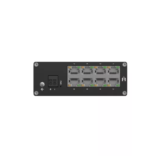 Teltonika NETWORKS TSW030 8-Port Ethernet Switch Beállítást nem igénylő (unmanaged) Fast Ethernet (10/100) Fekete