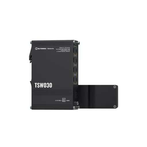 Teltonika NETWORKS TSW030 8-Port Ethernet Switch Beállítást nem igénylő (unmanaged) Fast Ethernet (10/100) Fekete