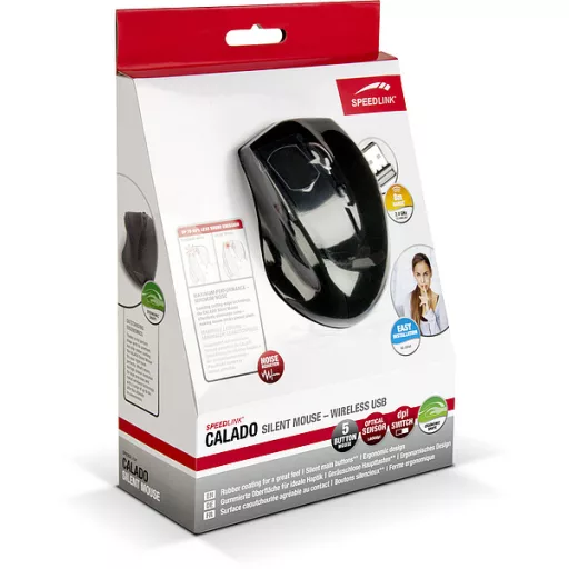 SPEEDLINK CALADO egér Irodai Vezeték nélküli RF 1600 DPI
