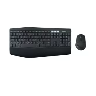  Logitech 920-008226 billentyűzet Egér mellékelve Univerzális RF vezeték nélküli + Bluetooth QWERTY Nemzetközi amerikai Fekete