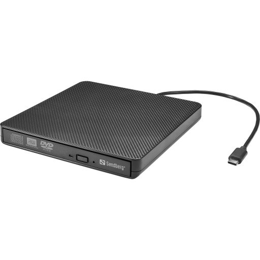 Sandberg USB-C/A DVD Drive optikai meghajtó DVD Super Multi DL Fekete