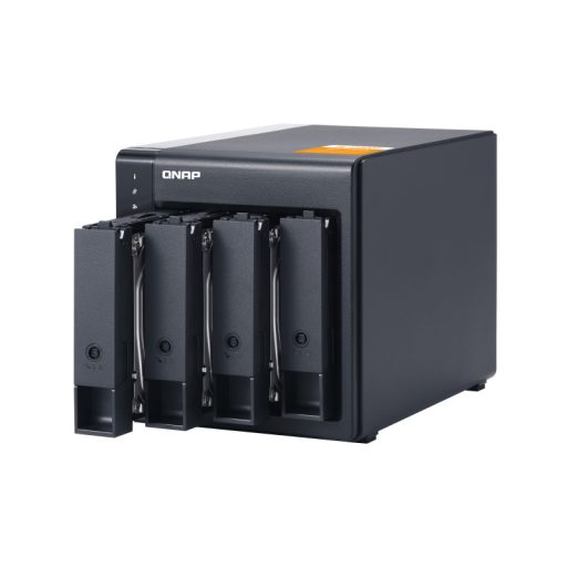QNAP TL-D400S tárolóegység burkolat HDD/SSD ház Fekete, Szürke 2.5/3.5"