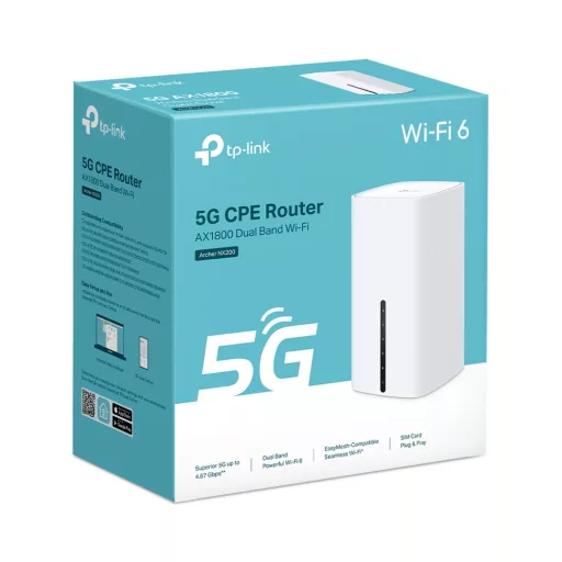 TP-Link Archer NX200 vezetéknélküli router Gigabit Ethernet Kétsávos (2,4 GHz / 5 GHz) 5G Fehér