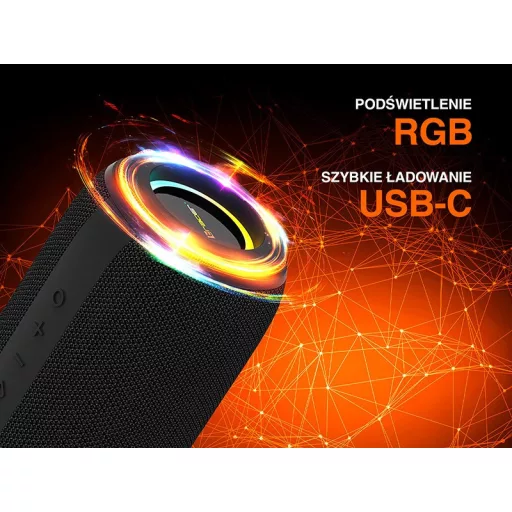 Tracer XtremeBeat Ultra TWS Portable Bluetooth Speaker Black 25 W