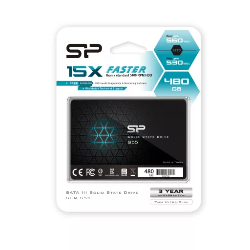 Silicon Power Slim S55 480 GB 2.5" Serial ATA III TLC