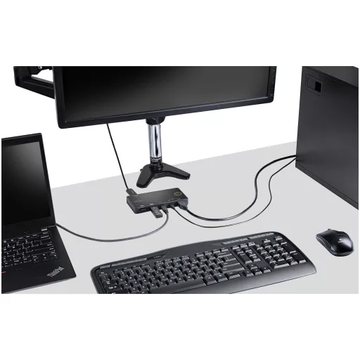 StarTech.com SV221HUC4K KVM kapcsoló Fekete