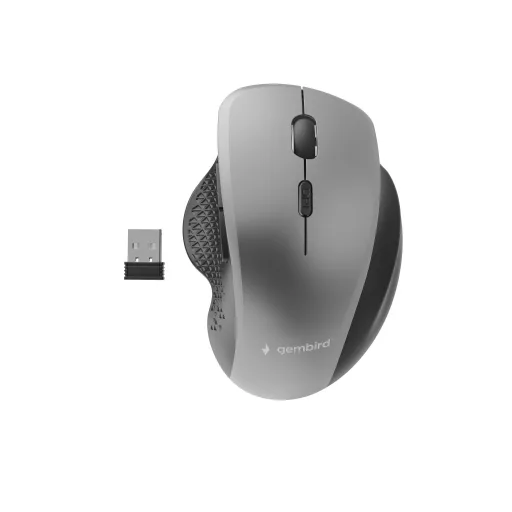 Gembird MUSW-6B-02-BG egér Irodai Jobbkezes Vezeték nélküli RF Optikai 1600 DPI