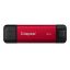 Kingston Technology Dual Portable 2 TB USB Type-A / USB Type-C 3.2 Gen 2 (3.1 Gen 2) Fekete, Vörös