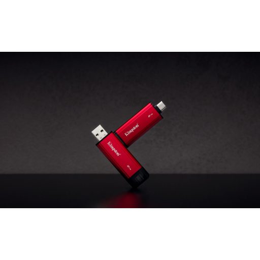 Kingston Technology Dual Portable 2 TB USB Type-A / USB Type-C 3.2 Gen 2 (3.1 Gen 2) Fekete, Vörös