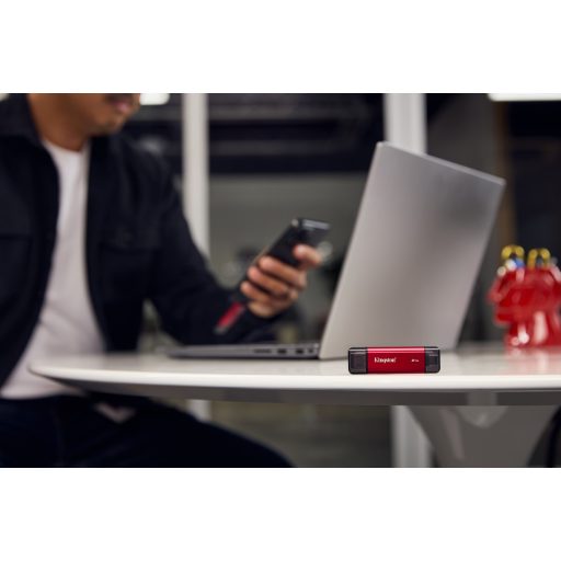 Kingston Technology Dual Portable 2 TB USB Type-A / USB Type-C 3.2 Gen 2 (3.1 Gen 2) Fekete, Vörös