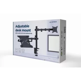 Gembird MA-DA-03 asztali TV konzol 81,3 cm (32") Fekete