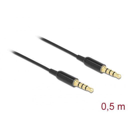 DeLOCK 66075 audio kábel 0,5 M 3.5mm Fekete