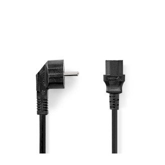   Nedis CEGL10000BK20 tápkábel Fekete 2 M ‎CEE 7/5 C13 csatlakozó