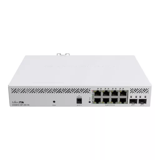 Mikrotik CSS610-8P-2S+IN hálózati kapcsoló Vezérelt Gigabit Ethernet (10/100/1000) Ethernet-áramellátás (PoE) támogatása Fehér
