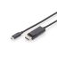 Digitus AK-300333-020-S video átalakító kábel 2 M USB C-típus DisplayPort Fekete