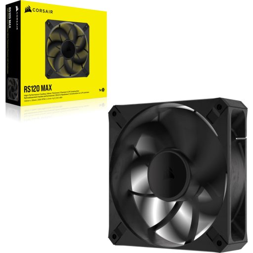 Corsair RS120 MAX 12 cm Fekete 1 db