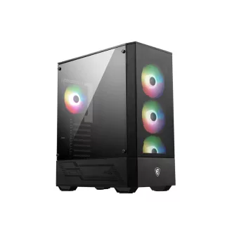 MSI MAG Forge 112R Midi Tower Fekete, Átlátszó