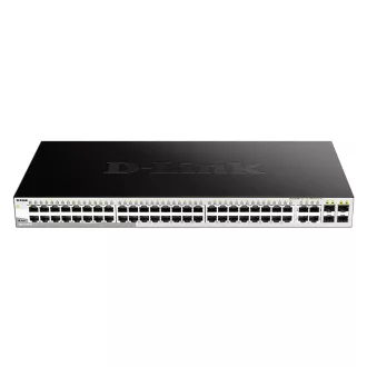  D-Link DGS-1210-52 Vezérelt L2 Gigabit Ethernet (10/100/1000) 1U Fekete