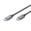 UNITEK C1626GY01-3M DisplayPort kábel Fekete, Szürke
