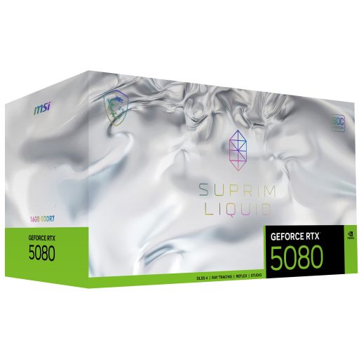 MSI SUPRIM GEFORCE RTX 5080 16G LIQUID SOC NVIDIA 16 GB GDDR7