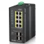 Zyxel RGS200-12P Vezérelt L2 Gigabit Ethernet (10/100/1000) Ethernet-áramellátás (PoE) támogatása Fekete