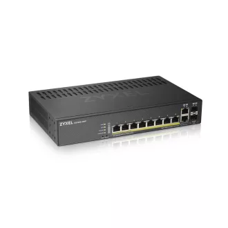   Zyxel GS1920-8HPV2 Vezérelt Gigabit Ethernet (10/100/1000) Ethernet-áramellátás (PoE) támogatása Fekete