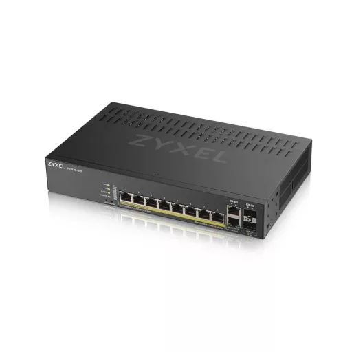 Zyxel GS1920-8HPV2 Vezérelt Gigabit Ethernet (10/100/1000) Ethernet-áramellátás (PoE) támogatása Fekete