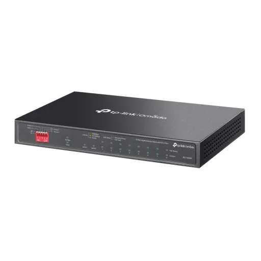 TP-Link Omada DS110GMP hálózati kapcsoló Beállítást nem igénylő (unmanaged) Gigabit Ethernet (10/100/1000) Ethernet-áramellátás (PoE) támogatása Fekete