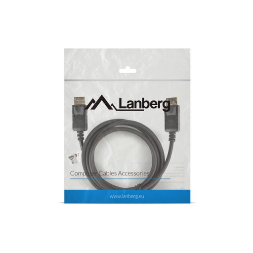 Lanberg CA-DPDP-10CC-0018-BK DisplayPort kábel 1,8 M Fekete