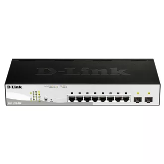   D-Link DGS-1210-08P Vezérelt L2 Gigabit Ethernet (10/100/1000) Ethernet-áramellátás (PoE) támogatása Fekete