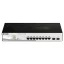 D-Link DGS-1210-08P Vezérelt L2 Gigabit Ethernet (10/100/1000) Ethernet-áramellátás (PoE) támogatása Fekete