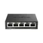 D-Link DGS-105 Beállítást nem igénylő (unmanaged) L2 Gigabit Ethernet (10/100/1000) Fekete
