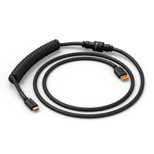 Glorious Gaming GLO-KB-ACC-CBL-COIL-PBLK billentyűzet-/egérkábel Fekete 1,4 M
