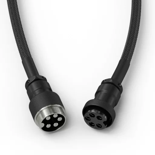 Glorious Gaming GLO-KB-ACC-CBL-COIL-PBLK billentyűzet-/egérkábel Fekete 1,4 M