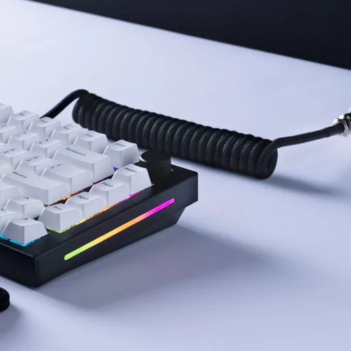 Glorious Gaming GLO-KB-ACC-CBL-COIL-PBLK billentyűzet-/egérkábel Fekete 1,4 M